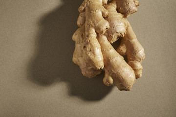 a whole fresh ginger root from China, an important ingredient in Asian cooking