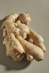 a whole fresh ginger root from China, an important ingredient in Asian cooking