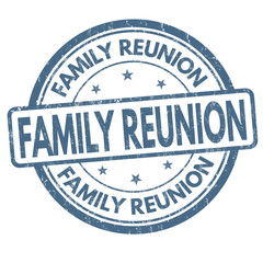 Family reunion sign or stamp - obrazy, fototapety, plakaty