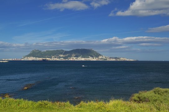 View from Parque de Centenario to Gibraltar