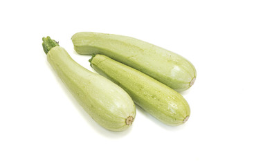 zucchini isolated on white