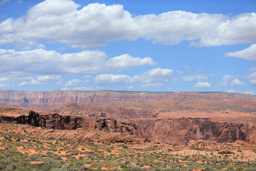 ホースシューベント近くの景色　アリゾナ州