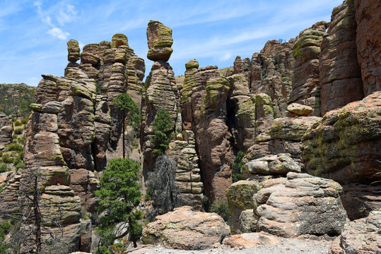Felsformationen im Chiricahua National Monument in Arizona, USA