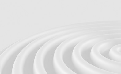 Abstract white geometric background. White texture with shadow. 3D render