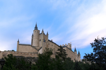 Fototapeta na wymiar Monumentos de la ciudad de Segovia, El real Alcázar, España