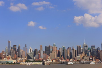 Fototapeta premium マンハッタン パノラマシルエット