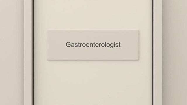 Waiting room at gastroenterologist office. Medical practice concept. 4K clip
