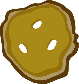 Marinated sliced pickle vector