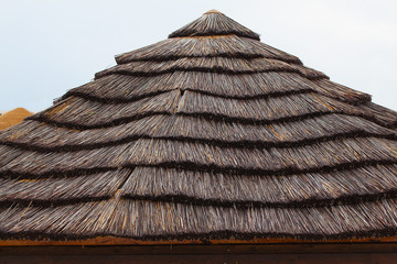 Thatched roof.