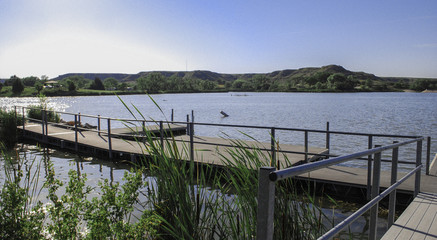 This photo is of Meade Lake part of Meade lake State Park in S.W. Kasnsas.