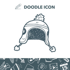 winter hat doodle