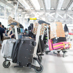 Baggage airport for prepare to check in