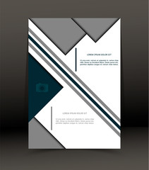 Naklejka premium Abstract background for brochure, cover. Template for the poster. Vector.