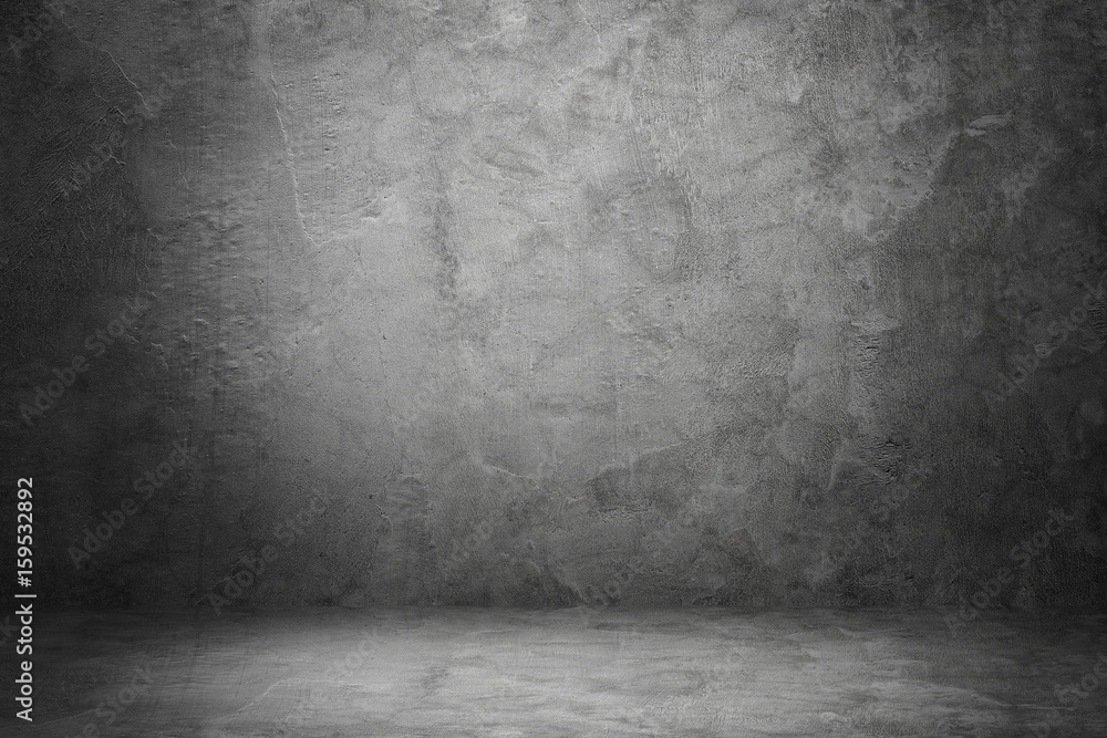 Aufkleber design on cement and concrete with shadow