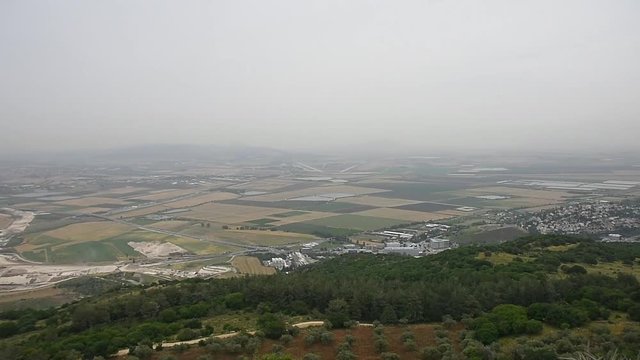 overlooking the Valley of Armageddon