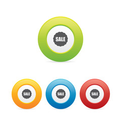 Colorful Sale Badge Icons