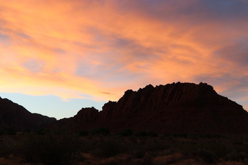 Sunset in Zion Park