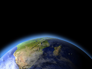 South Africa from space