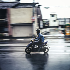 Running motorbike (intended blur)