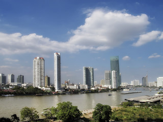 Naklejka premium cityscape image of Bangkok, Thailand