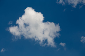 Blue sky with white clouds