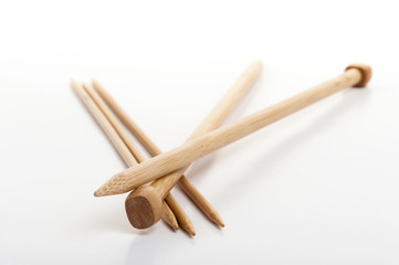 isolated knitting needles