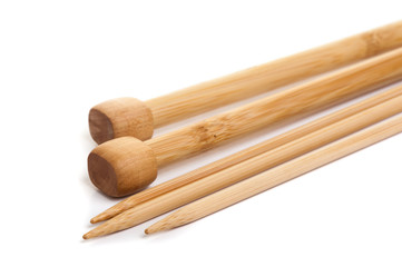 isolated knitting needles
