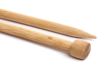 isolated knitting needles