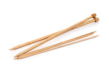 isolated knitting needles