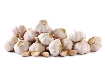 Garlic isolated on a white background