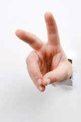 Naklejka premium Hand signs