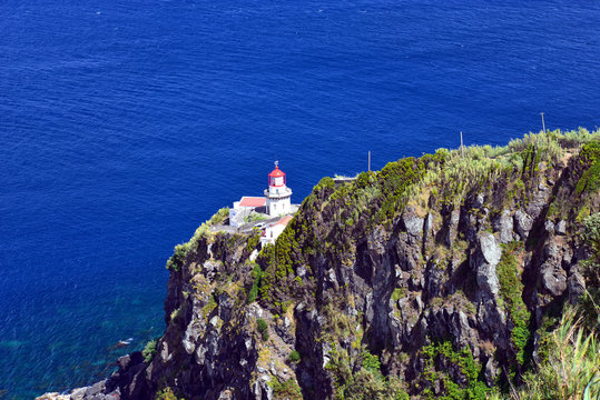 Leuchtturm "Ponta do Arnel" in Nordeste (Azoren/Portugal)