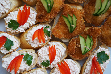 czech sandwiches - typical czech gourmet food © jonnysek