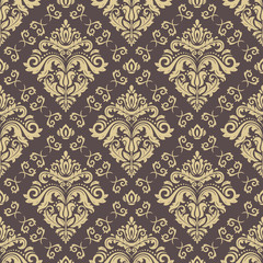 Seamless classic golden pattern. Traditional orient ornament. Classic vintage background