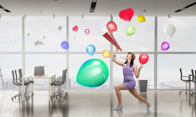 Fototapeta premium Celebrating success or anniversary