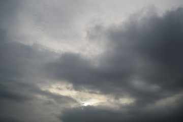 Rain clouds in the sky