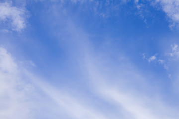 the clouds with blue sky background.