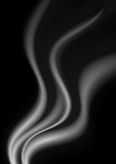 Dark abstract monochrome smoke waves background