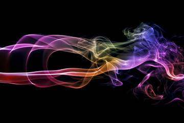 Abstract colorful smoke