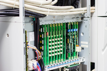 phone switch system, telephone exchange system with slots  in branch office