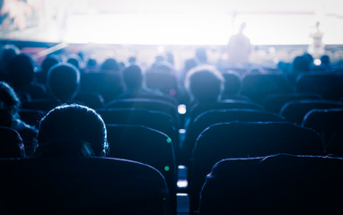 Cinema or theater in the auditorium,business background. - obrazy, fototapety, plakaty