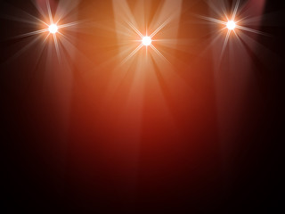 The concert on stage background with flood lights 
