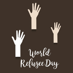World refugee day.