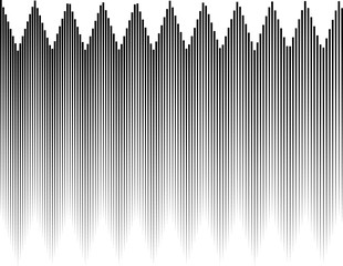 Halftone pattern. Black and white background. Vertical lines different thickness. Vector illustration