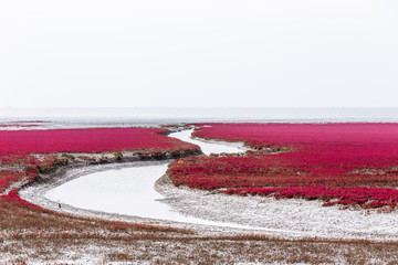 Red beach.