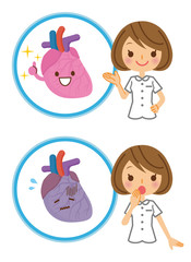 心臓とナース