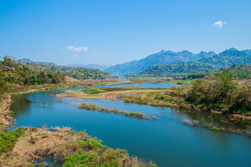 Asia, thailand Province, blue River, River, Summer