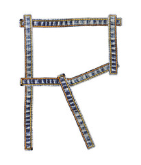 jeans alphabet R