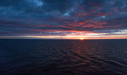 Sonnenuntergang auf dem Meer