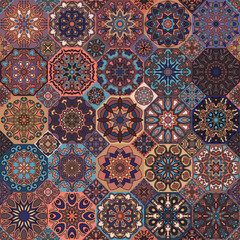 Seamless pattern. Vintage decorative elements. Hand drawn background. Islam, Arabic, Indian, ottoman motifs. Perfect for printing on fabric or paper.